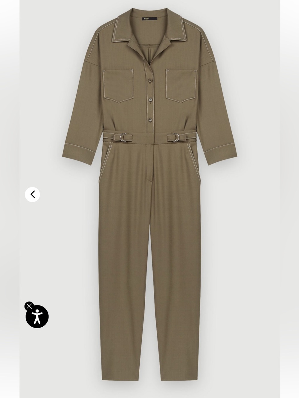 Maje Straight Leg Jumpsuit